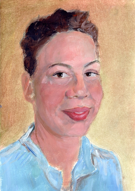 Acrylic Self-Portrait