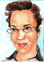 2.5" x 3.5" ink and watercolor