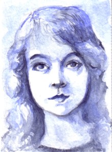 2.5" x 3.5"  watercolor