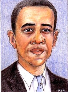 2.5" x 3.5" pen and colored pencil