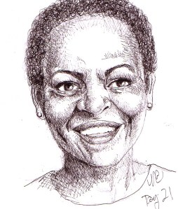 Day 21 - Joy 2.5″ x 3.5″ ink on bristol