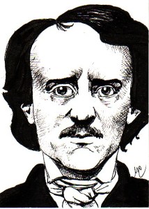 Edgar Allan Poe ink portrait