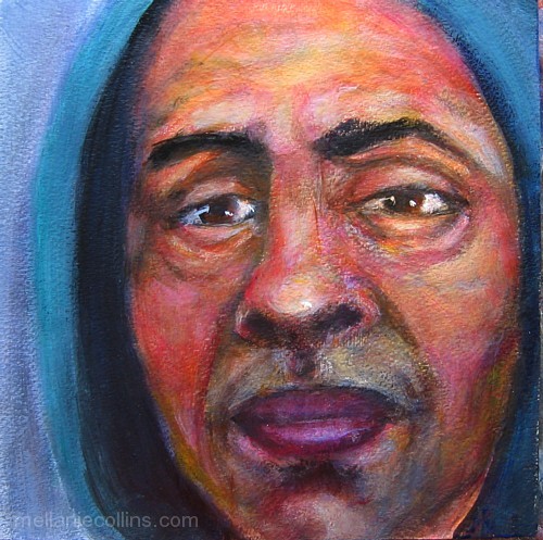 Man wearing a green hoodie